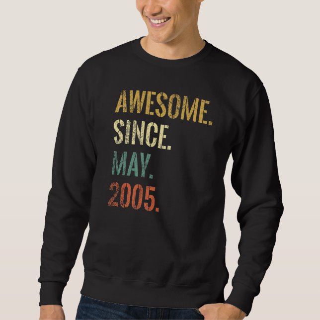 Sudadera 17 años de edad increíble desde mayo de 2005 (Anverso)