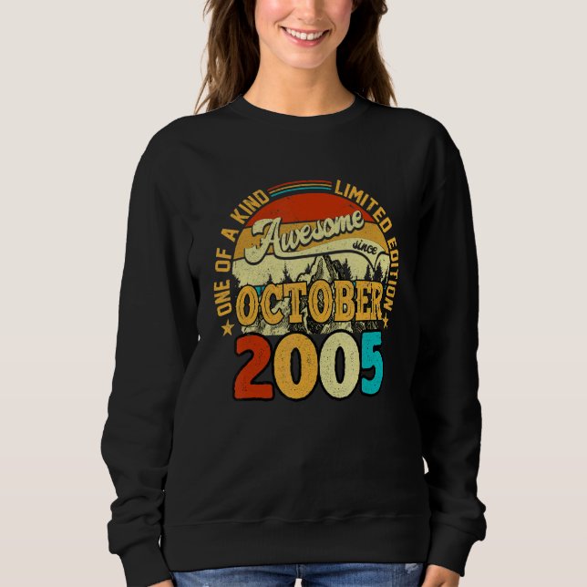 Sudadera 17 años de edad increíble desde octubre de 2005 17 (Anverso)