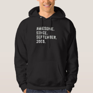 Sudadera 17 años de edad increíble desde septiembre de 2005