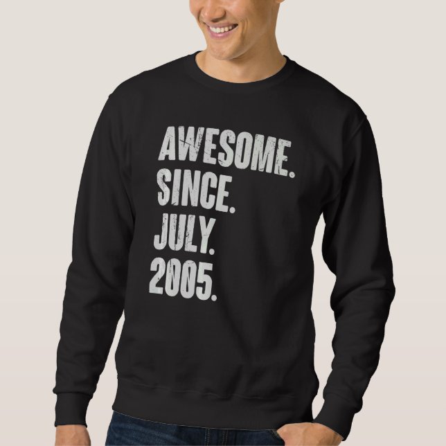 Sudadera 17 años lujosos desde julio de 2007 (Anverso)