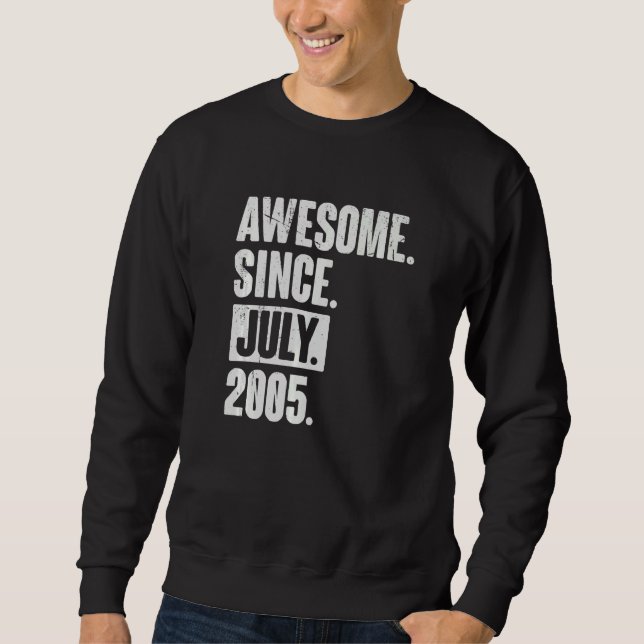 Sudadera 17 años lujosos desde julio de 2007 (Anverso)