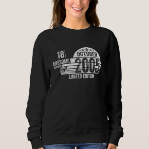 Sudadera 18.ª festividad desde octubre de 2005 Leyenda Si