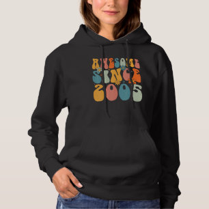 Sudadera 18.º cumpleaños increíble desde 2005 Retro de 18 a