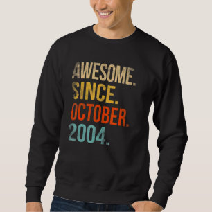 Sudadera 18 Aniversario de 18 años asombroso desde el 2 de