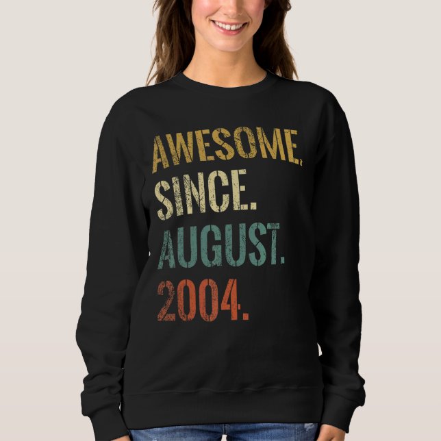 Sudadera 18 Años de Edad Increíble desde Agosto del 2000 (Anverso)