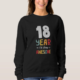 Sudadera 18 Años De Ser Impresionante Flecha Floral Cardíac