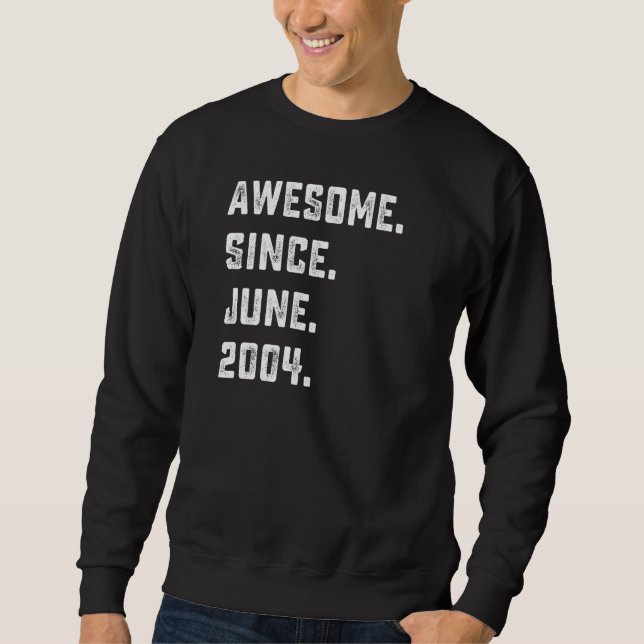 Sudadera 18 Años Increíbles desde junio de 2004 (Anverso)