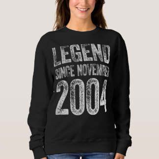 Sudadera 18 cumpleaños Noviembre Nacido 18 años de leyenda