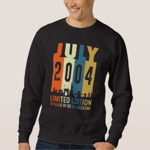 Sudadera 18 Hecho En Julio De 2004 18º Cumpleaños