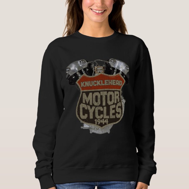 Sudadera 1944 Kuncklehead VTwin Motorcycle Old School VTwin (Anverso)