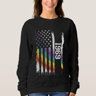 Sudadera 1969 Estados Unidos sufrió el arcoiris con bandera
