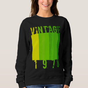 Sudadera 1978 cumpleaños 44 Vintage Clásico Edad 1