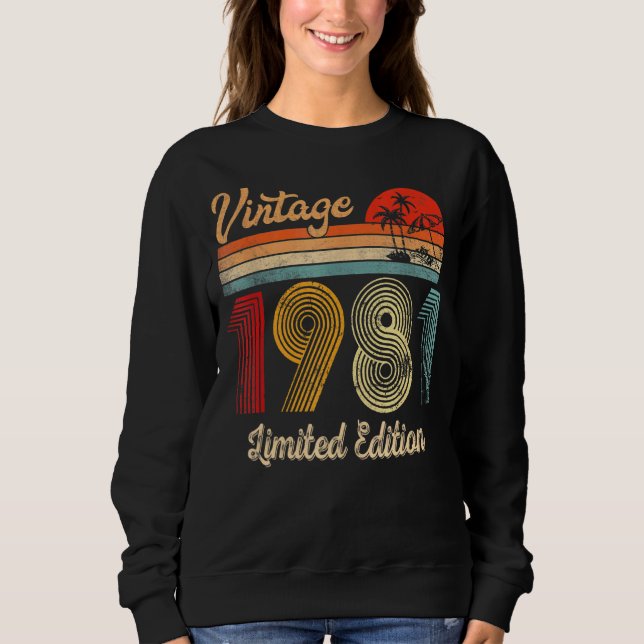 Sudadera 1981 41º cumpleaños 41 años (Anverso)