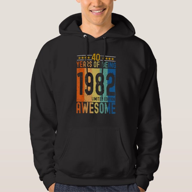Sudadera 1982 40 Años De Ser Increíble (Anverso)