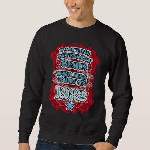 Sudadera 1982 40 cumpleaños Genio legendario