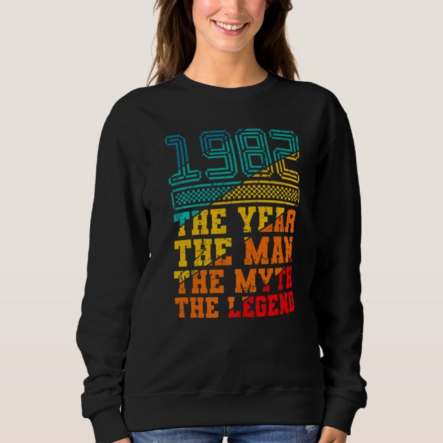 Sudadera 1982 El año Un hombre de mito 40 años (Anverso)