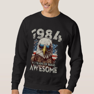 Sudadera 1984 41º cumpleaños increíble desde 41 años