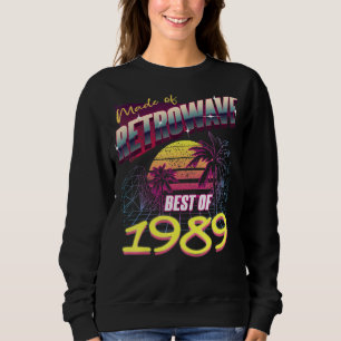 Sudadera 1989 I 1989 Hombres mujeres natales con efecto ret