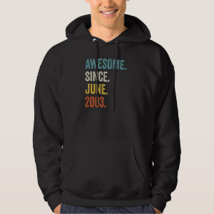 Sudadera 19 años de edad increíble desde junio de 2003 19º