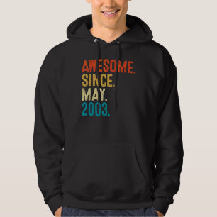 Sudadera 19 años de edad increíble desde mayo de 2003 19º c
