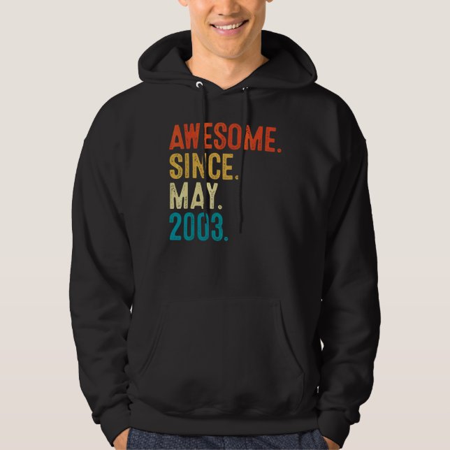 Sudadera 19 años de edad increíble desde mayo de 2003 19º c (Anverso)