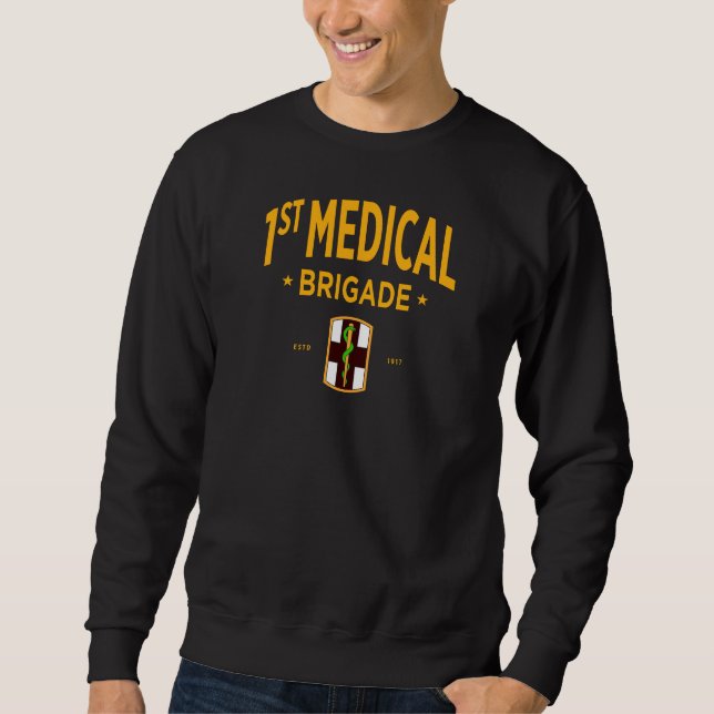 Sudadera 1.ª Brigada Médica - Ejército de los Estados Unido (Anverso)