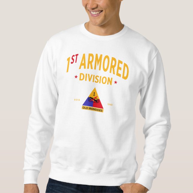 Sudadera 1.ª División Acorazada "Viejas Ironsidas" (Anverso)