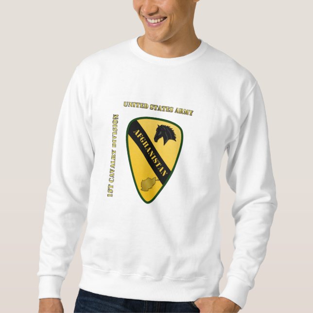 Sudadera 1.ª División de Caballería, Afganistán (Anverso)