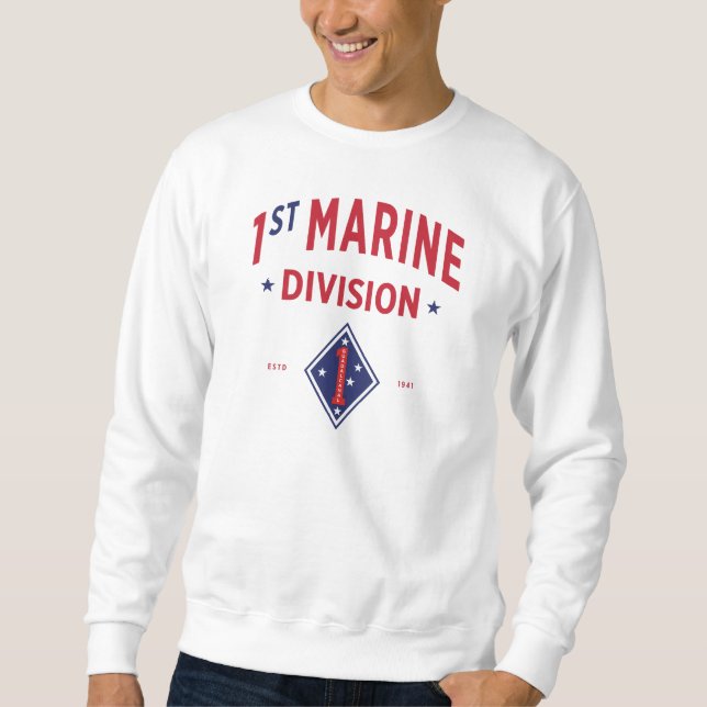 Sudadera 1.ª División Marina - Ejército de los Estados Unid (Anverso)
