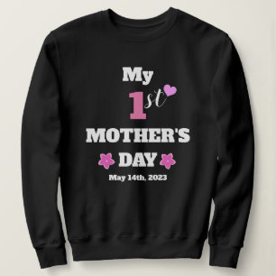 Sudadera 1.ᵉʳ Día de la Madre Personalizado Día de la Madre
