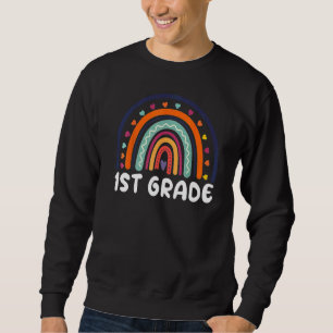 Sudadera 1.ᵉʳ Grado De Maestros De Niños Arcoiris Día De Ca