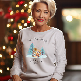 Sudadera 1.ᵉʳ Navidad como abuelas acuáticas cubren león be
