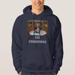 Sudadera 1.ᵉʳ Navidades lejos de casa Inspiración en Guay A
