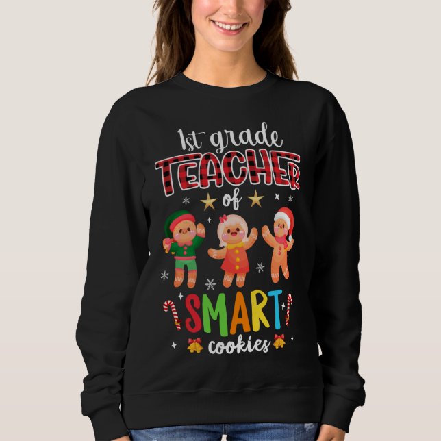 Sudadera 1.ᵉʳ Profesor De Galletas Inteligentes Gingerbread (Anverso)