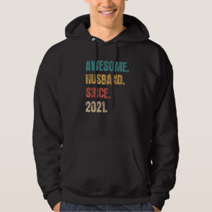 Sudadera 1 Aniversario Boda De Su Impresionante Esposo Sinc