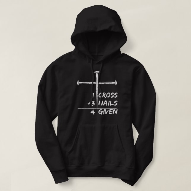 Sudadera 1 Cruce 3 uñas perdonadas 4 cristianos felices E (Diseño del anverso)