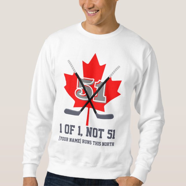 Sudadera 1 de 1 no 51 hockey sobre hojas de arce canadiense (Anverso)
