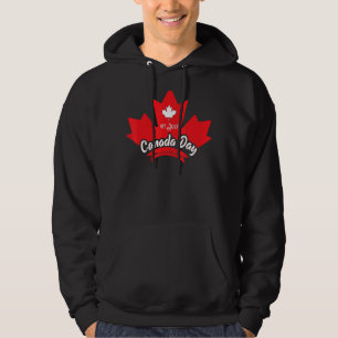 Sudadera 1 de julio Día de Canadá Hoja de arce Bandera Cana