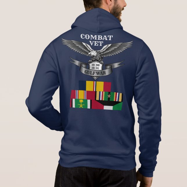 SUDADERA 1 ESTRELLA COMBATIR LA GUERRA DEL GOLFO (Reverso)