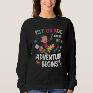 Sudadera 1er Grado Donde Comienza la Aventura Regreso a la