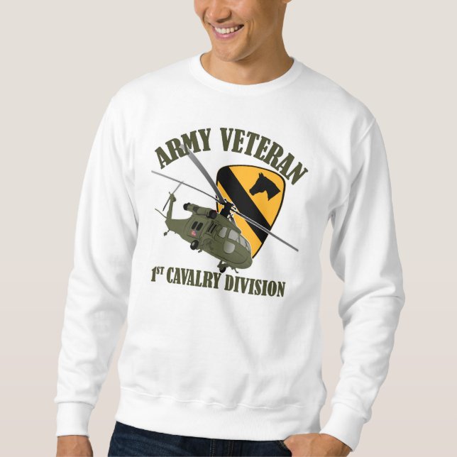 Sudadera 1r Veterinario de Cav - UH60 BlackHawk (Anverso)
