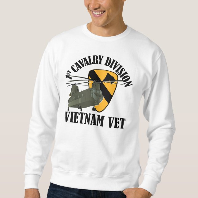 Sudadera 1r Veterinario de Cav Vietnam - CH-47 (Anverso)