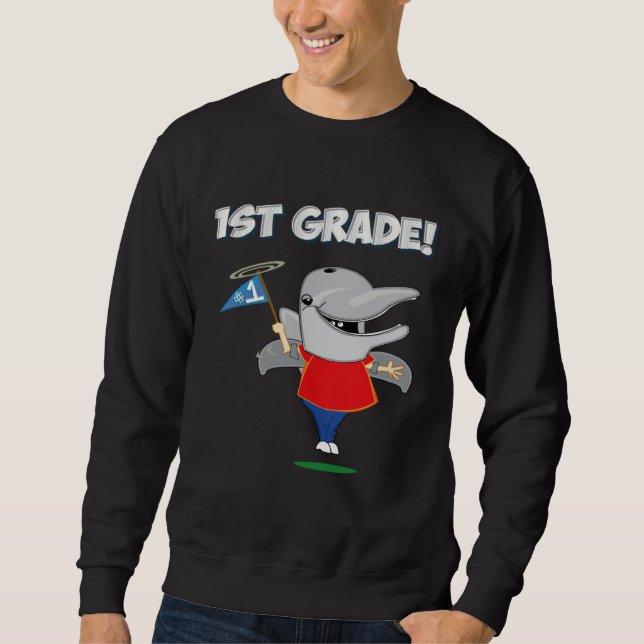 Sudadera 1st Grade Back To School For Dolphin (Anverso)