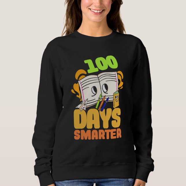 Sudadera 1st Grade Child 100 days smarter pupil (Anverso)