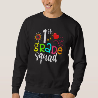 Sudadera 1st Grade Squad Team  Back To School Girls Boys Te