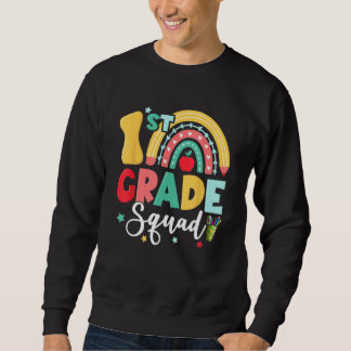 Sudadera 1st Grade Squad Team Funny Back To School Girls Bo