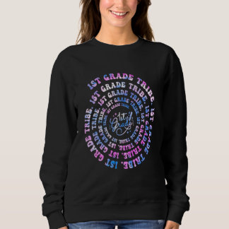 Sudadera 1st Grade Tribe Spiral Groovy Vintage First Day Of