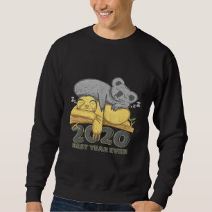 Sudadera 2020 Mejor Año De La Eslepina De Lazy Sloth Koala