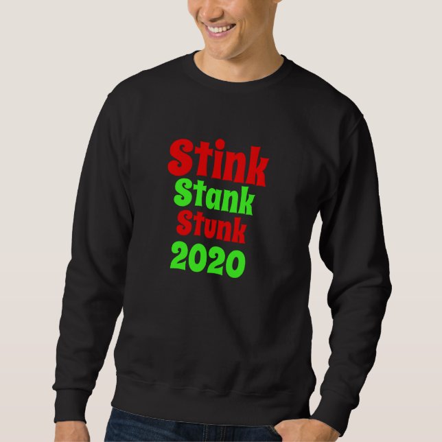 Sudadera 2020 Navidades graciosos Stink Stunk (Anverso)