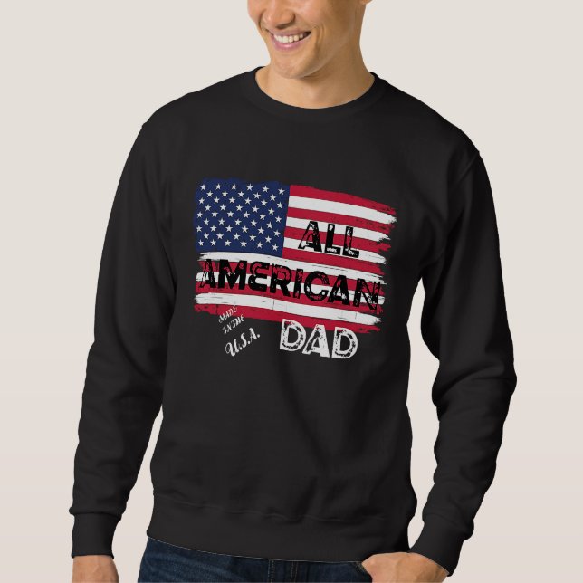Sudadera 2022 All American Made in the USA Dad Fathers Day (Anverso)
